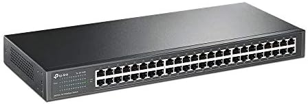 TP-LINK 48-PORT מהיר Ethernet מתג לא מנוהל | תקע ושיחק | Rackmount | מתכת | חסר מעריץ | זמן